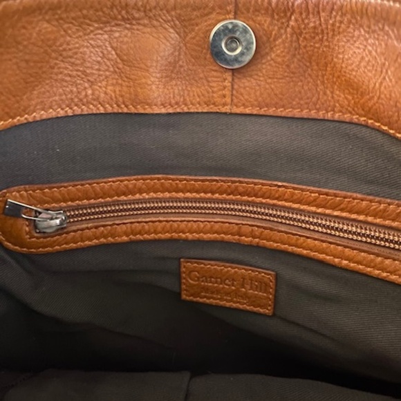 Garnet Hill Italian Leather Fringed Shoulder Bag - Picture 10 of 13